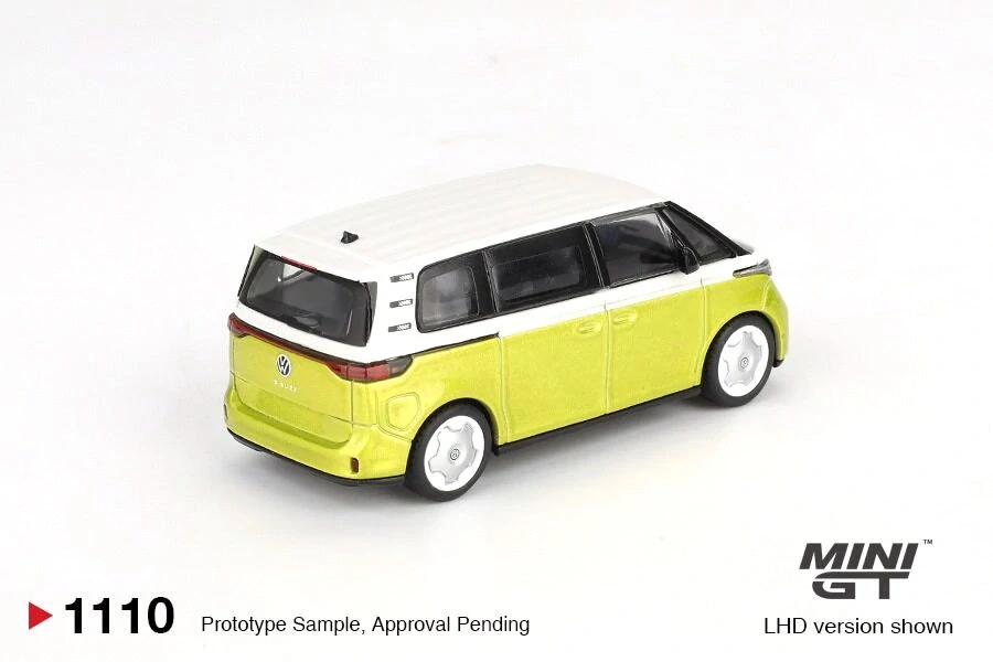 Volkswagen ID. Buzz 2023 candy white/pomelo yellow 1:64 Mini GT