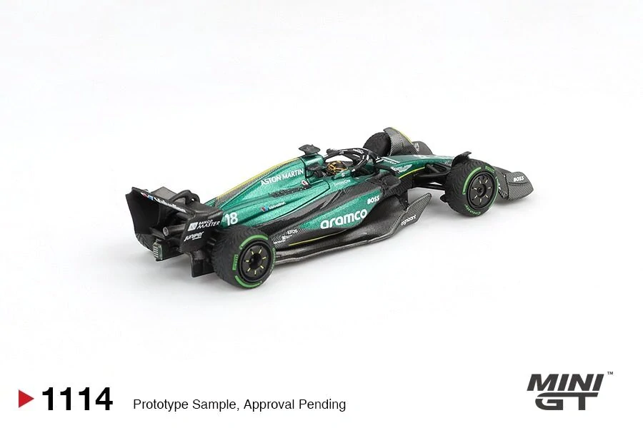 Aston Martin AMR24 #18 Lance Stroll Canadian GP 2024 1:64 Mini GT
