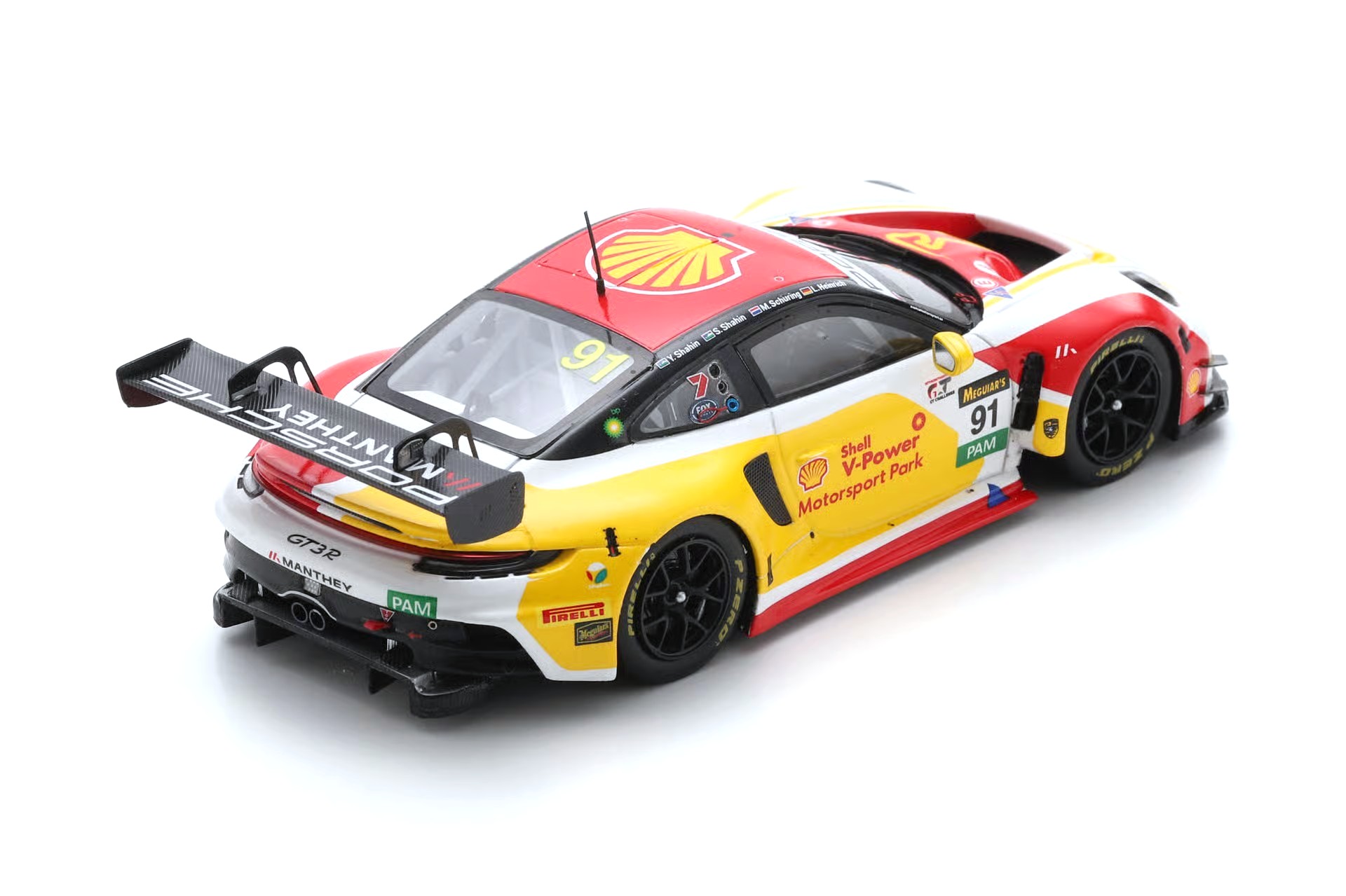 Porsche 911 GT3R The Bend Motorsport Park #91 Heinrich/Y.Shahin/S.Shahin/Schuring 10th 12H Bathurst 2025 1:43 Spark