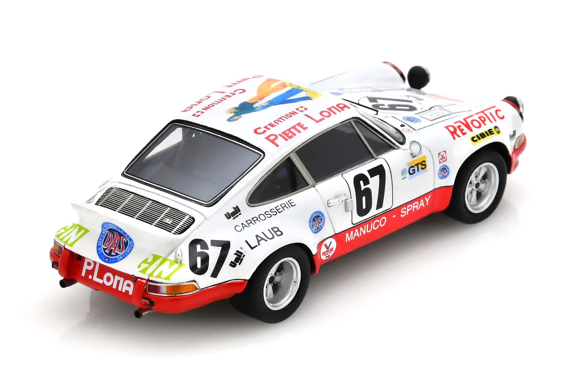 Porsche Carrera RSR #67 Vollery/Chapuis/Dorchy 24H Le Mans 1974 1:43 Spark