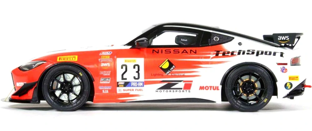 Nissan Z GT4 #23 2023 white/red 1:18 OttOmobile