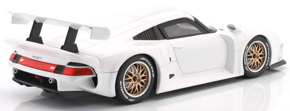 Porsche 911 GT1 Plain Body Version 1996 white 1:18 Werk83