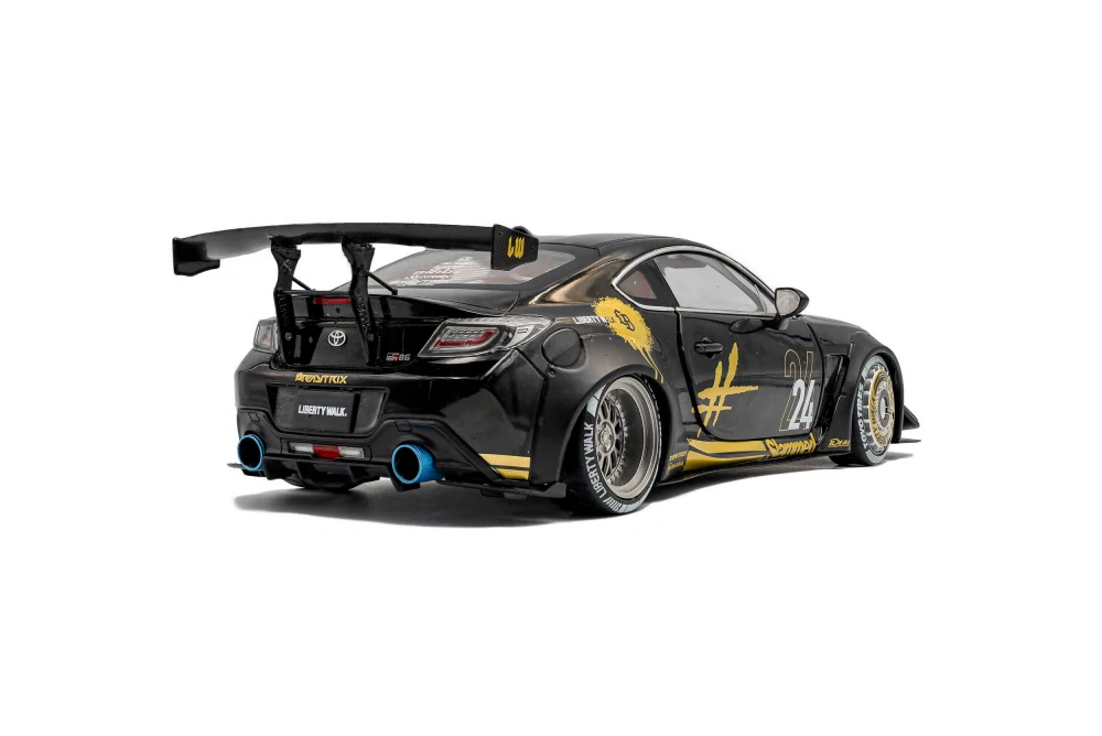 Toyota GR86 Liberty Walk Body Kit 2024 black/gold 1:18 Solido