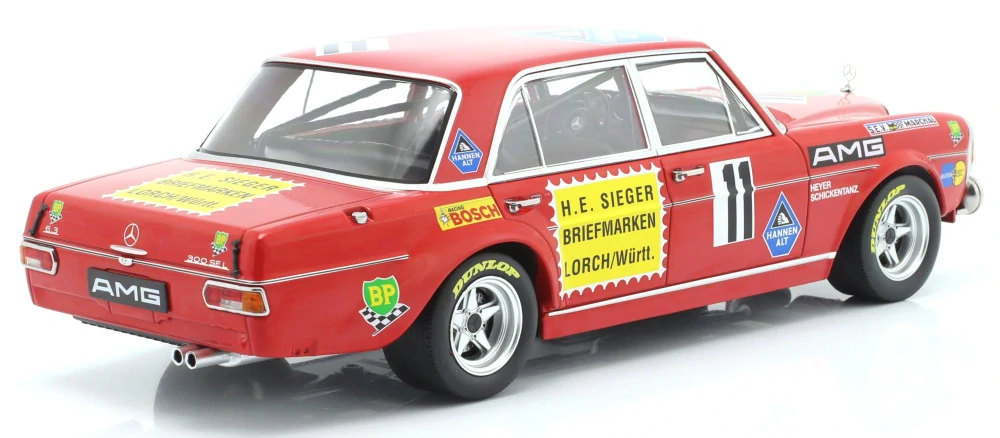 Mercedes-Benz 300 SEL 6.8 Team Mercedes AMG #11 Heyer/Schickentanz 24H Paul Ricard 1971 1:18 Werk83