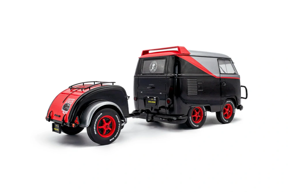 Volkswagen Cool Combi Sport 2024 black/silver/red 1:18 Solido