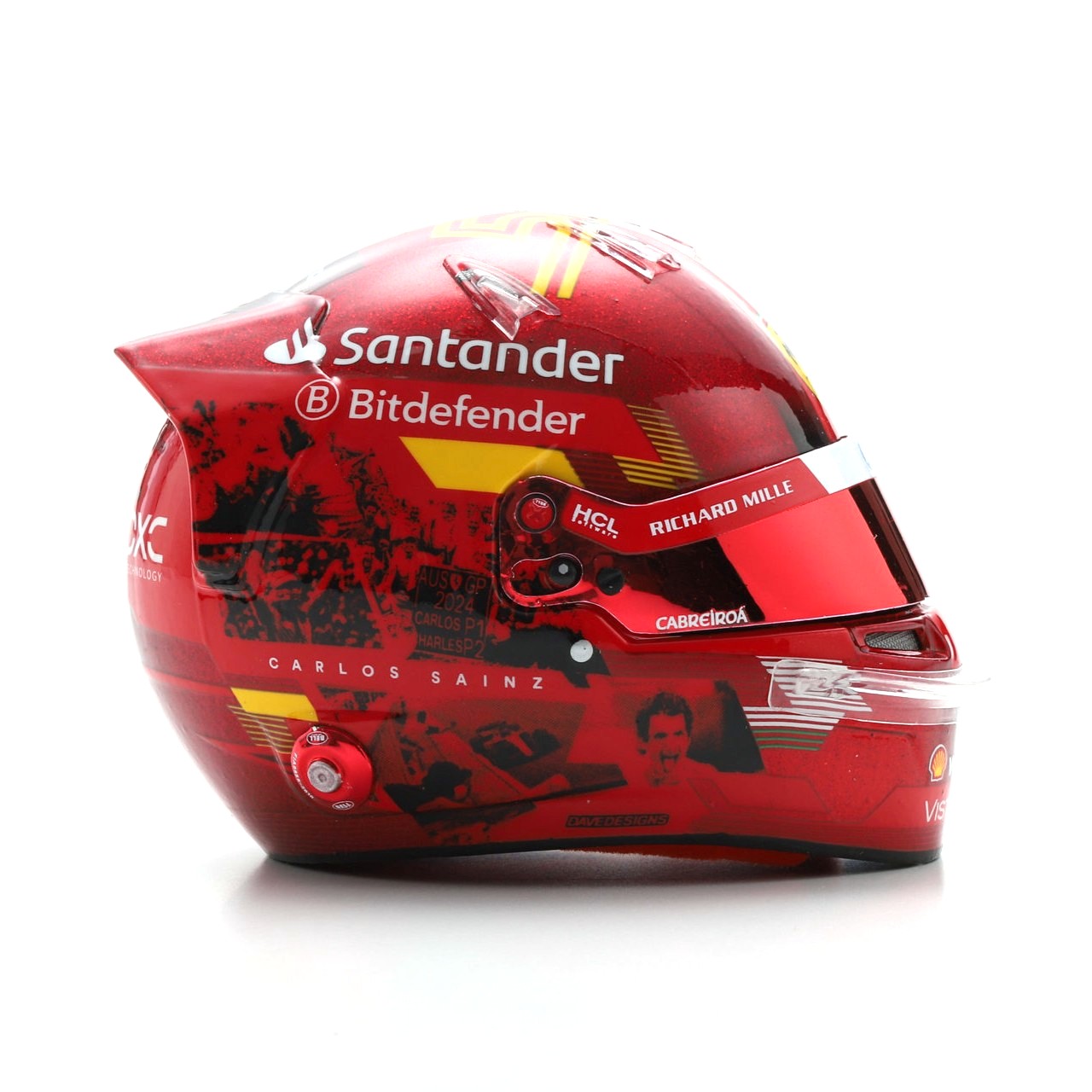 Helmet - Carlos Sainz - Abu Dhabi GP 2024 1:5 Look Smart Models