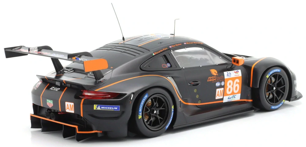 Porsche 911 RSR-19 Gulf GR Racing #86 Wainwright/Pera/Barker 24H Le Mans 2022 1:18 Ixo Models