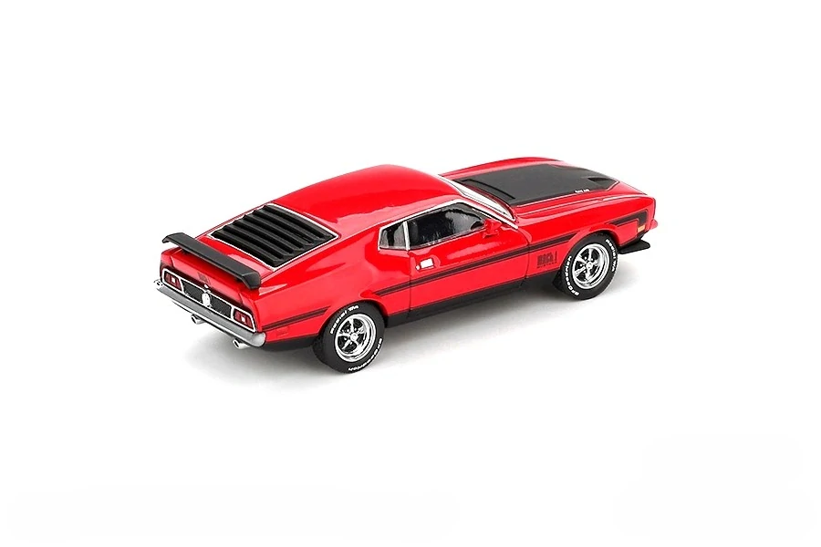 Ford Mustang Mach 1 1971 race red 1:64 Mini GT