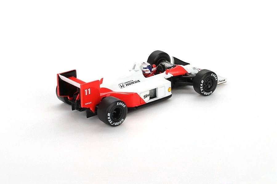 McLaren MP4/4 #11 Alain Prost 2nd Place Japanese Grand Prix 1988 1:64 Mini GT