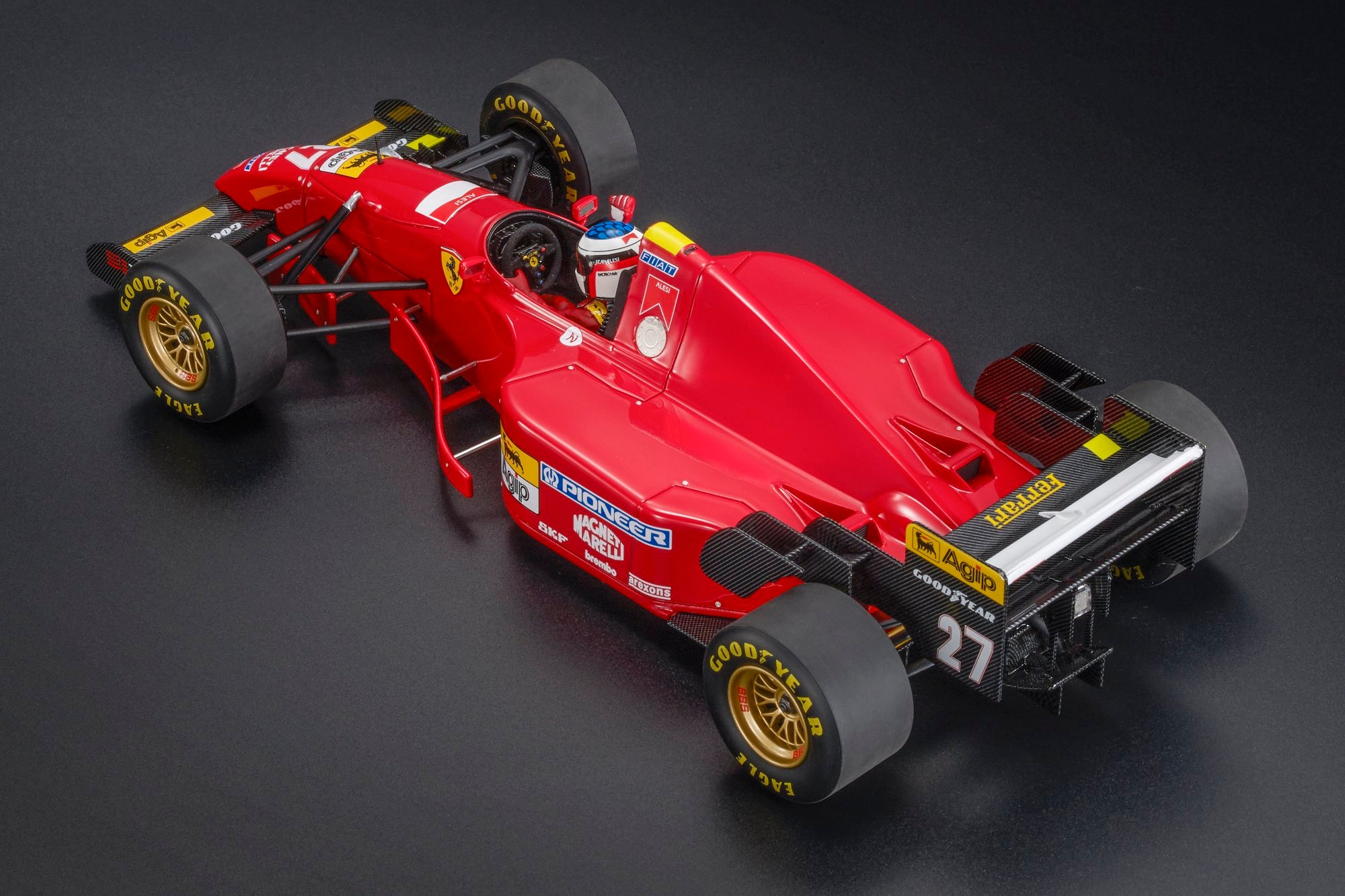 Ferrari F1 412T2 #27 Jean Alesi Winner Canada Montreal GP 1995 with Pilot Figure 1:12 GP Replicas