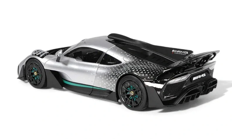 Mercedes-AMG ONE *Race with Stars* 2023 silver/black 1:18 NZG