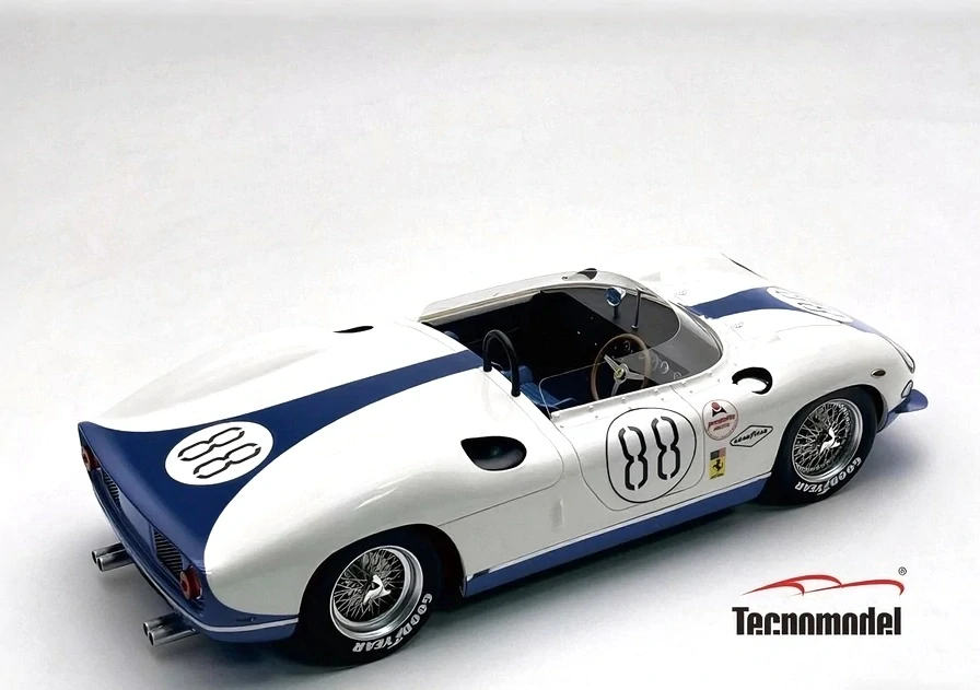 Ferrari 330P 4.0L V12 Team N.A.R.T. North American Racing #88 Piper/Hensgen 2000KM Daytona 1965 1:18 Tecnomodel