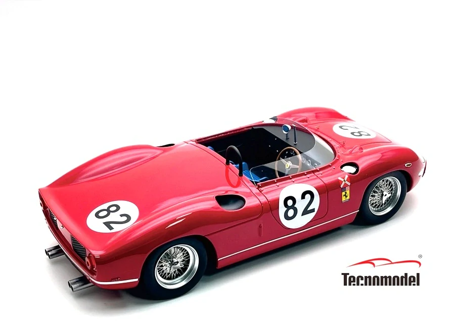 Ferrari 330P 4.0L V12 Team N.A.R.T. North American Racing #82 J.Fulp 500KM Bridgehampton 1964 1:18 Tecnomodel