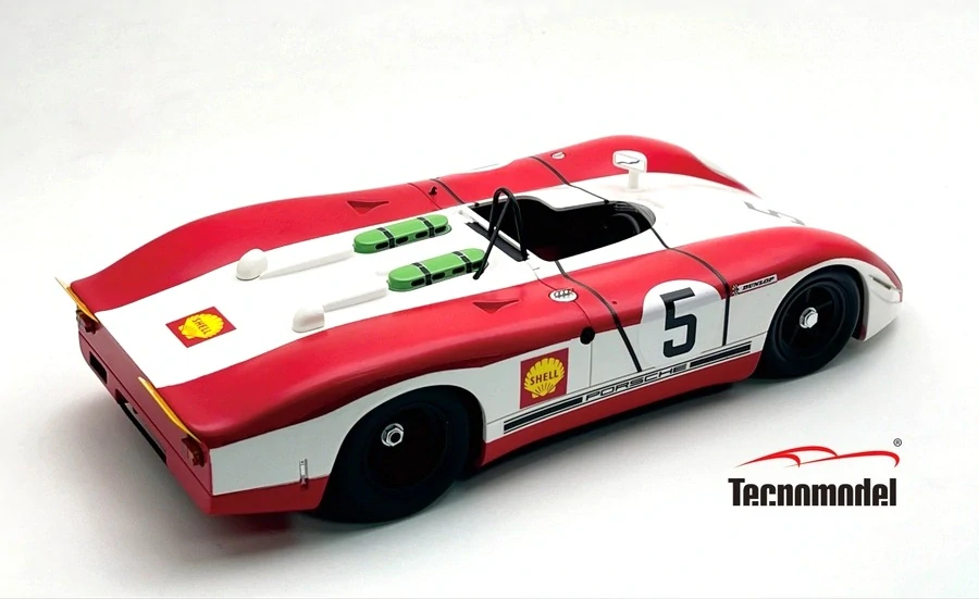 Porsche 908/02 3.0L Flunder Spider Porsche Salzburg #5 Elford/Herrmann 500KM Imola 1969 1:18 Tecnomodel