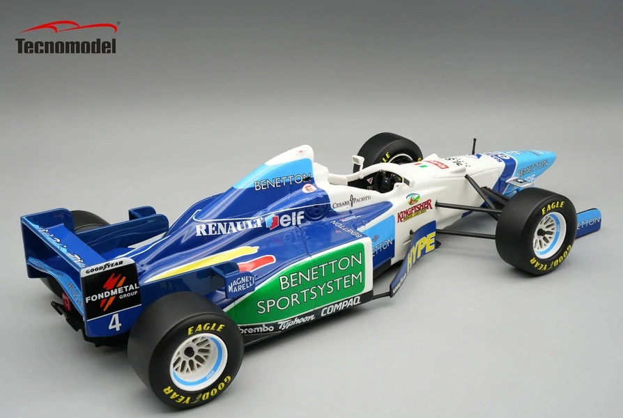 Benetton F1 B196 Renault Mild Seven #4 G.Berger Monaco GP 1996 1:18 Tecnomodel