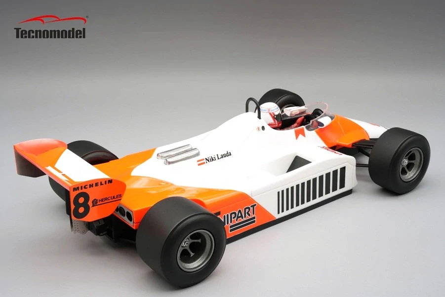 McLaren F1 MP4/1B Ford Cosworth #8 N.Lauda Winner British GP 1982 with Pilot Figure 1:18 Tecnomodel