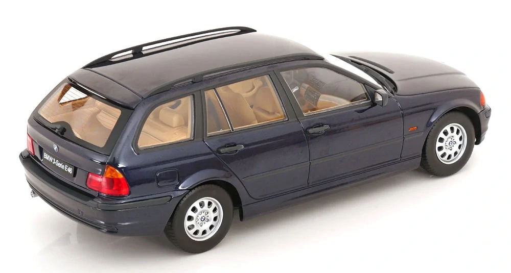 BMW 3-Series E46 Touring 1999 dark blue metallic 1:18 KK Scale
