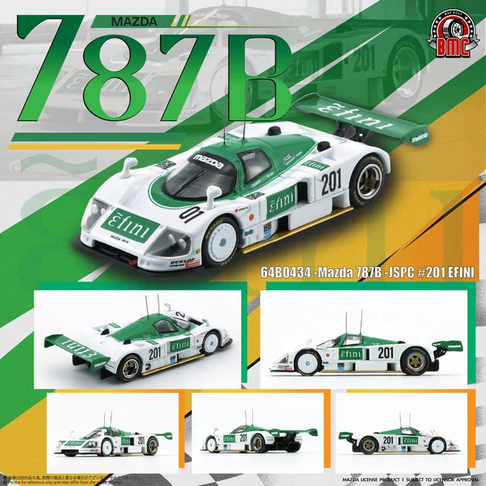 Mazda 787B JSPC #201 *EFINI* white/green 1:64 BM Creations