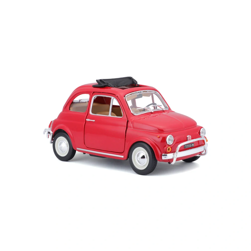 Fiat 500L open roof 1968 red 1:24 Bburago