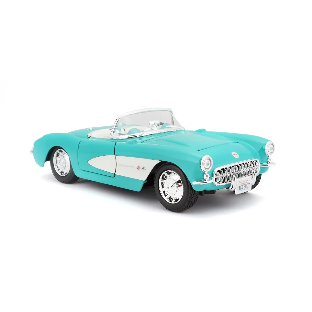 Chevrolet Corvette Spider 1957 blue 1:24 Maisto