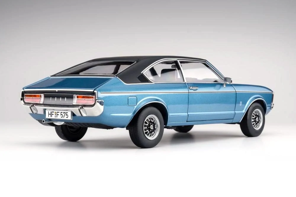 Ford Granada L Coupe light blue metallic/black vinyl top 1:18 Touring Modelcars