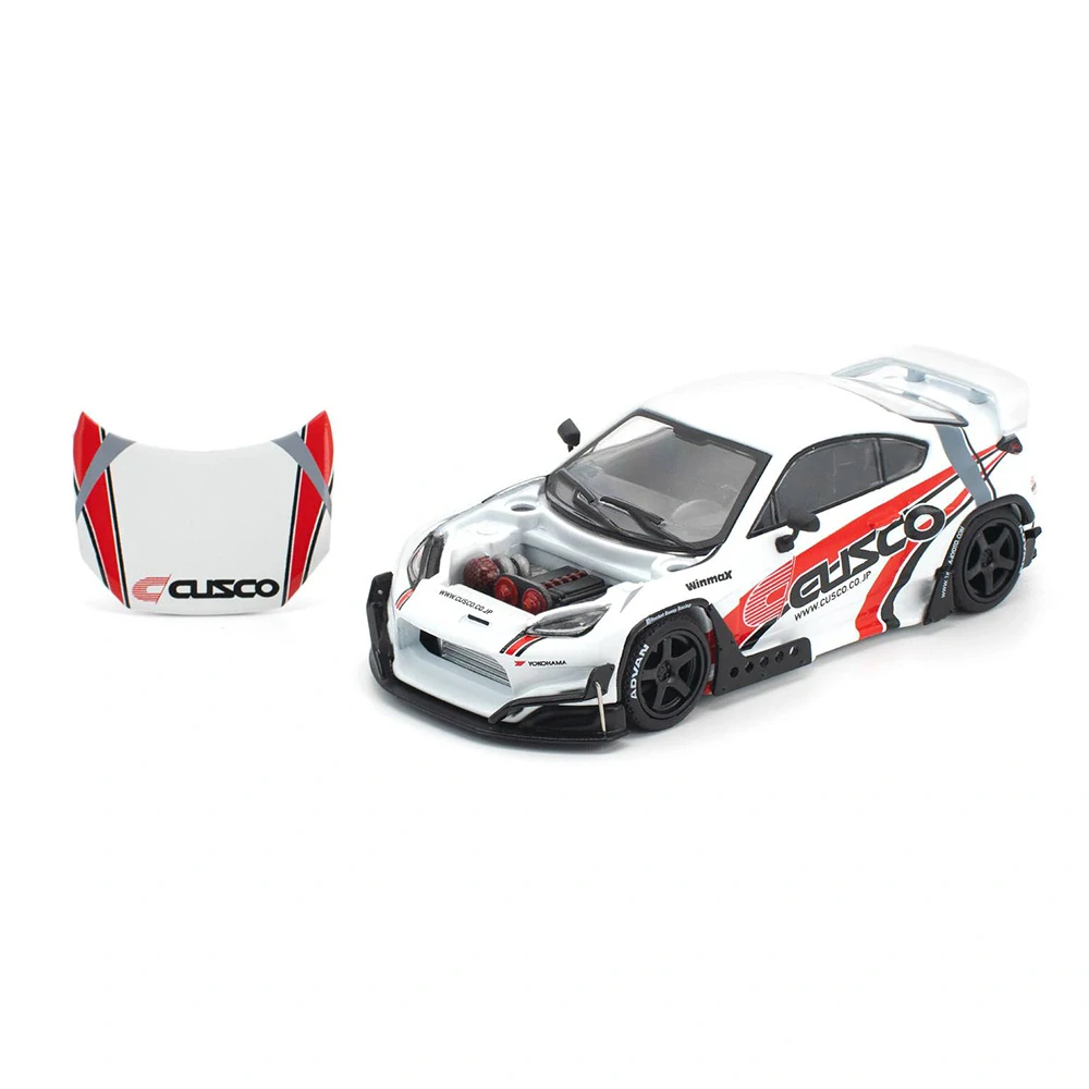 Toyota Pandem GR86 *Cusco* white/red 1:64 Pop Race