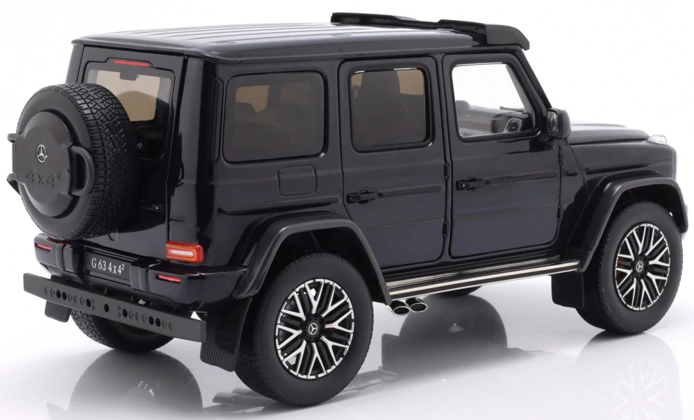 Mercedes-Benz G-Class G63 AMG V8 Biturbo 4x4 2022 dark blue 1:18 iScale