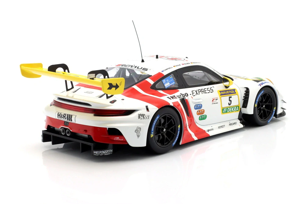 Porsche 911 992 GT3 R Team Herberth Motorsport #5 Renauer/Kolb/Olsen/Campbell 24H Nürburgring 2024 1:18 Ixo Models