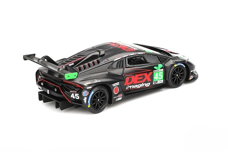 Lamborghini Huracan GTR3 EVO 2 #45 K.Marcelli/D.Formal/G.Doyle/A.Harrison DEX Imaging Daytona 24 HRS 2024 1:64 Mini GT