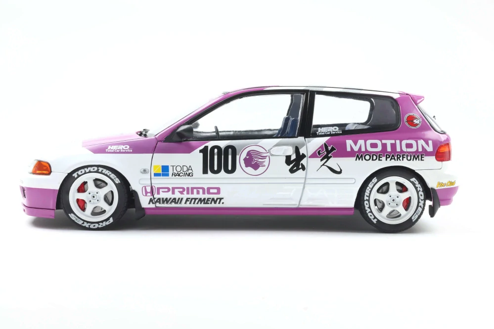 Honda Civic EG6 Kaido 1991 racer white 1:18 Solido