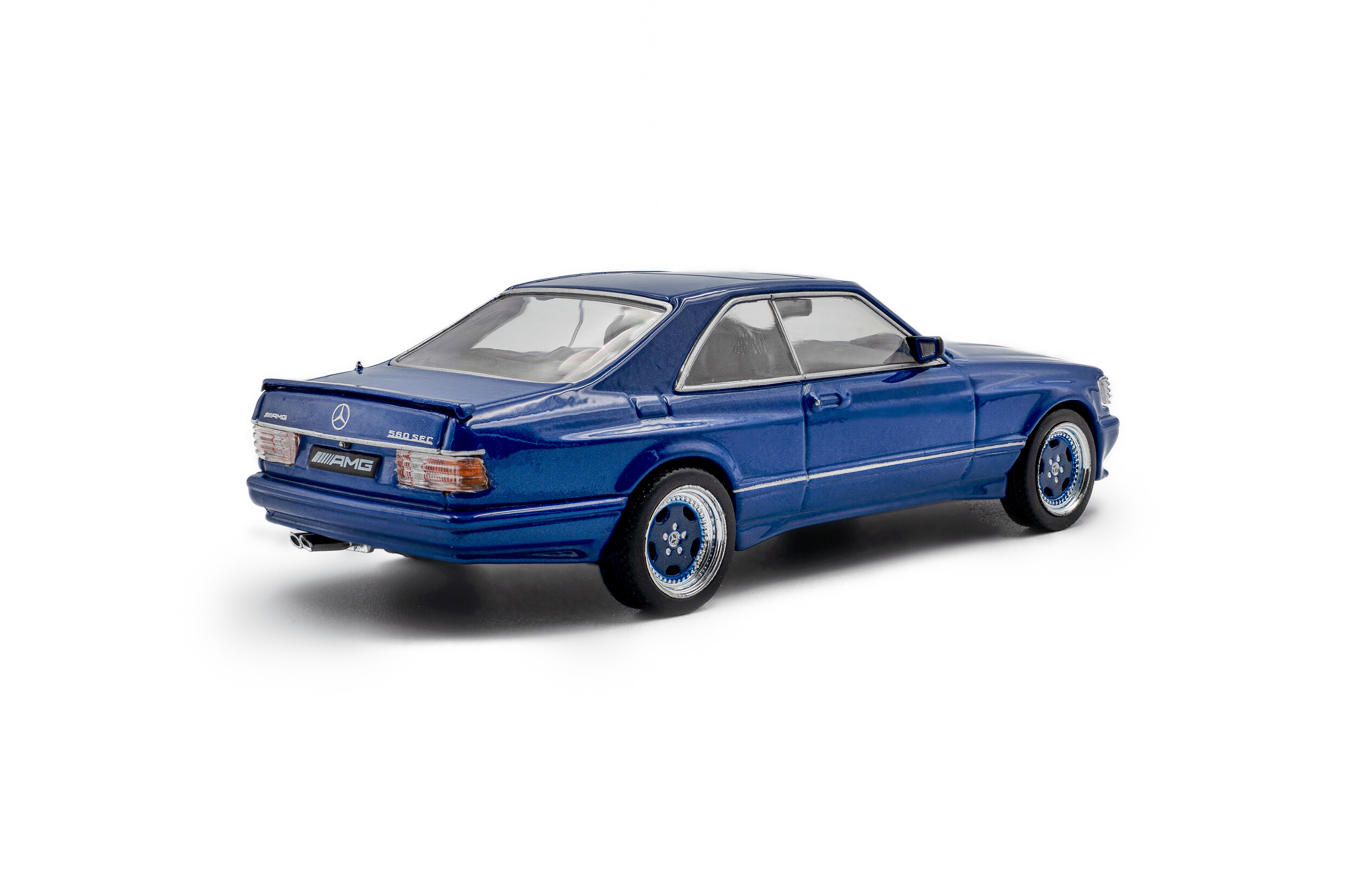 Mercedes-Benz 560 SEC AMG Widebody 1990 blue pearl 1:43 Solido
