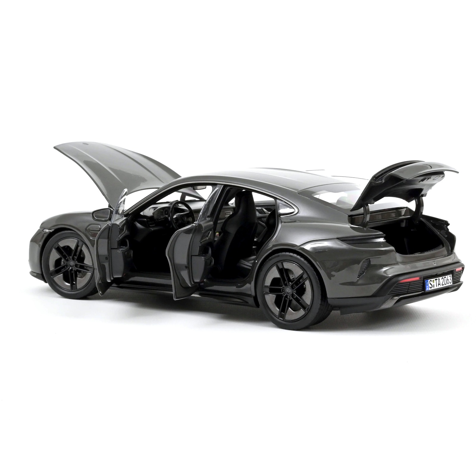Porsche Taycan Turbo S 2024 grey 1:18 Norev