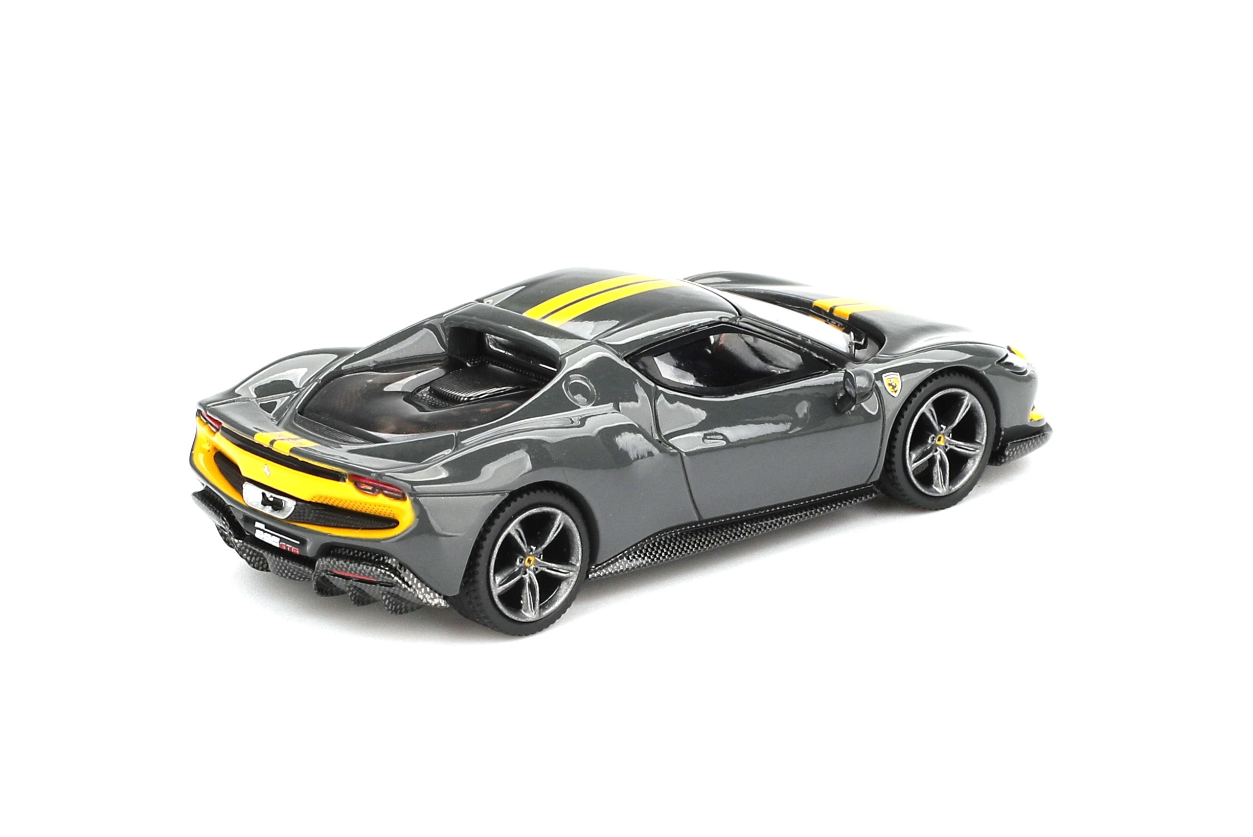 Ferrari 296 GTB 2024 Assetto Fiorano grigio scuro 1:64 B.B.R. 