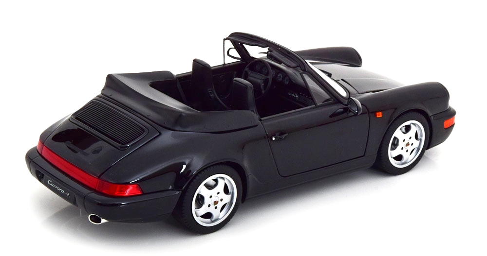 Porsche 911 964 Carrera 4 Cabrio 1990 black metallic 1:18 Norev
