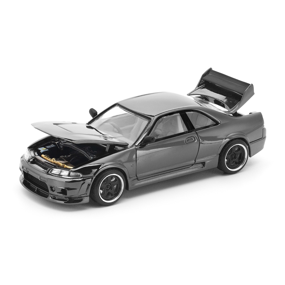 Nissan Skyline R33 GT-R *The Dark Chrome Series* dark chrome 1:64 Pop Race