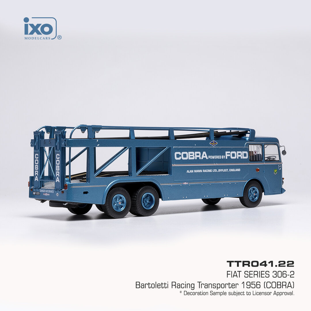 Fiat Series 306-2 Bartoletti Racing Transporter 1956 Cobra 1:43 Ixo Models