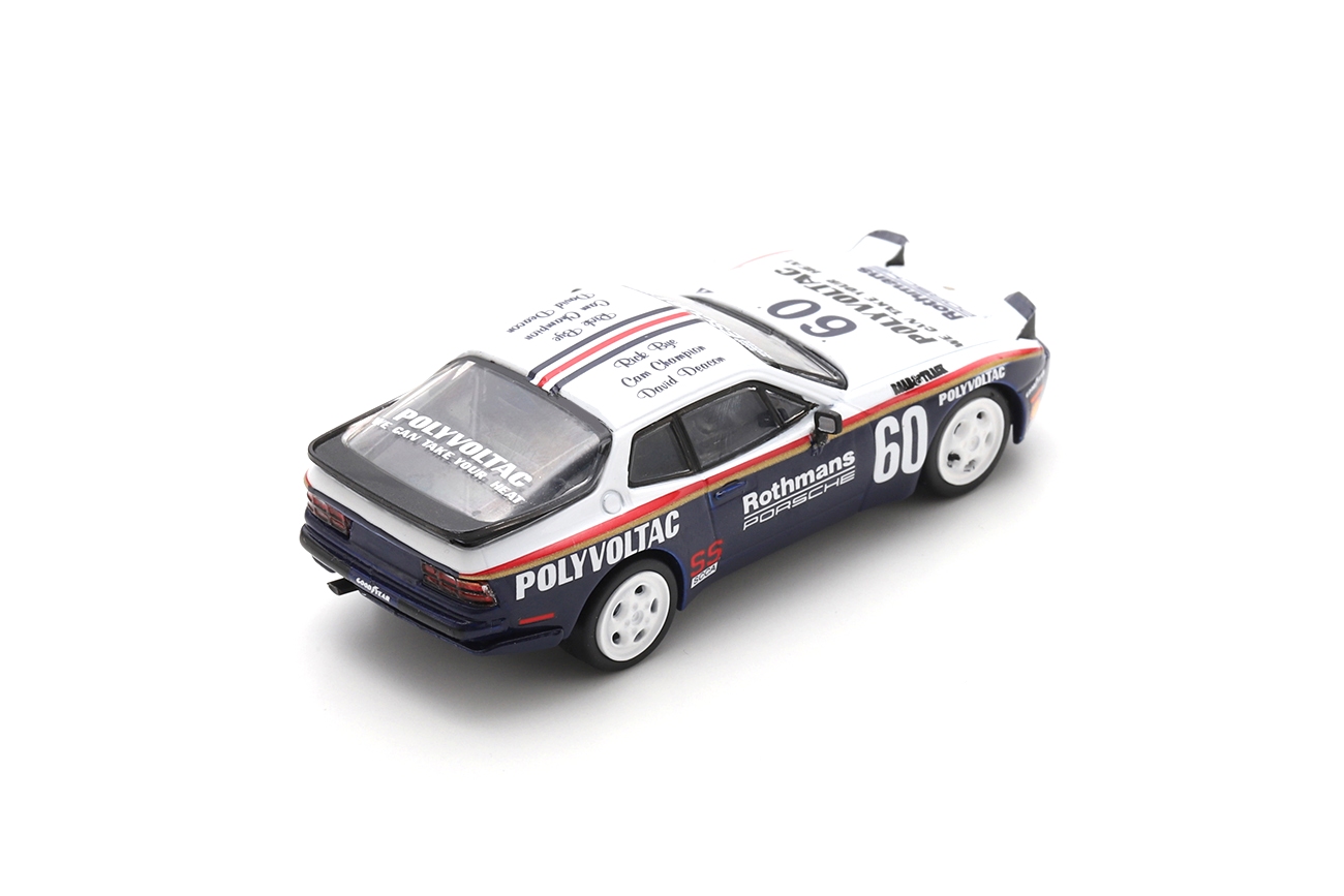 Porsche 944 Closed Headlights #60 Turbo Cup 1987 1:64 Tiny Toys