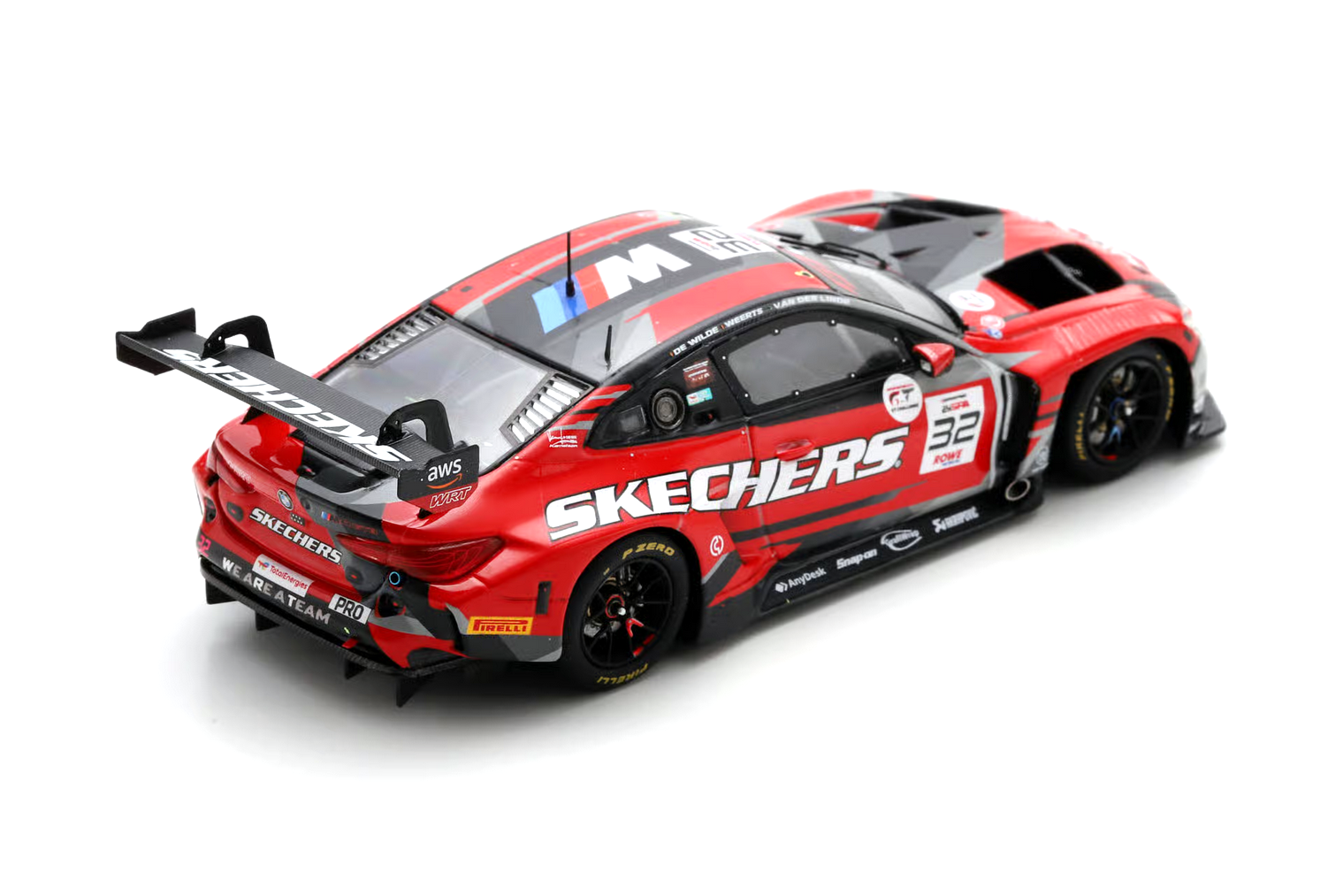 BMW M4 GT3 EVO Team WRT #32 De Wilde/Weerts/K. van der Linde 7th 24H Spa 2025 1:43 Spark 