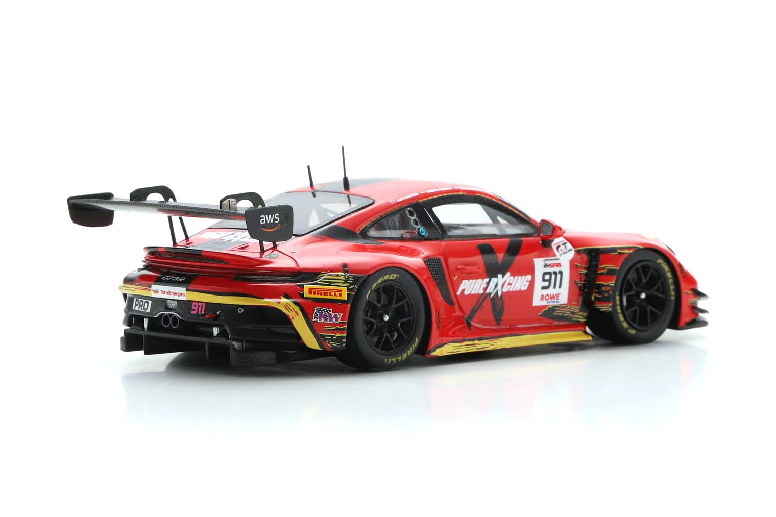 Porsche 911 GT3 R 992 Pure Rxcing #911 Lietz/Malykhin/Preining 24H Spa 2025 1:43 Spark