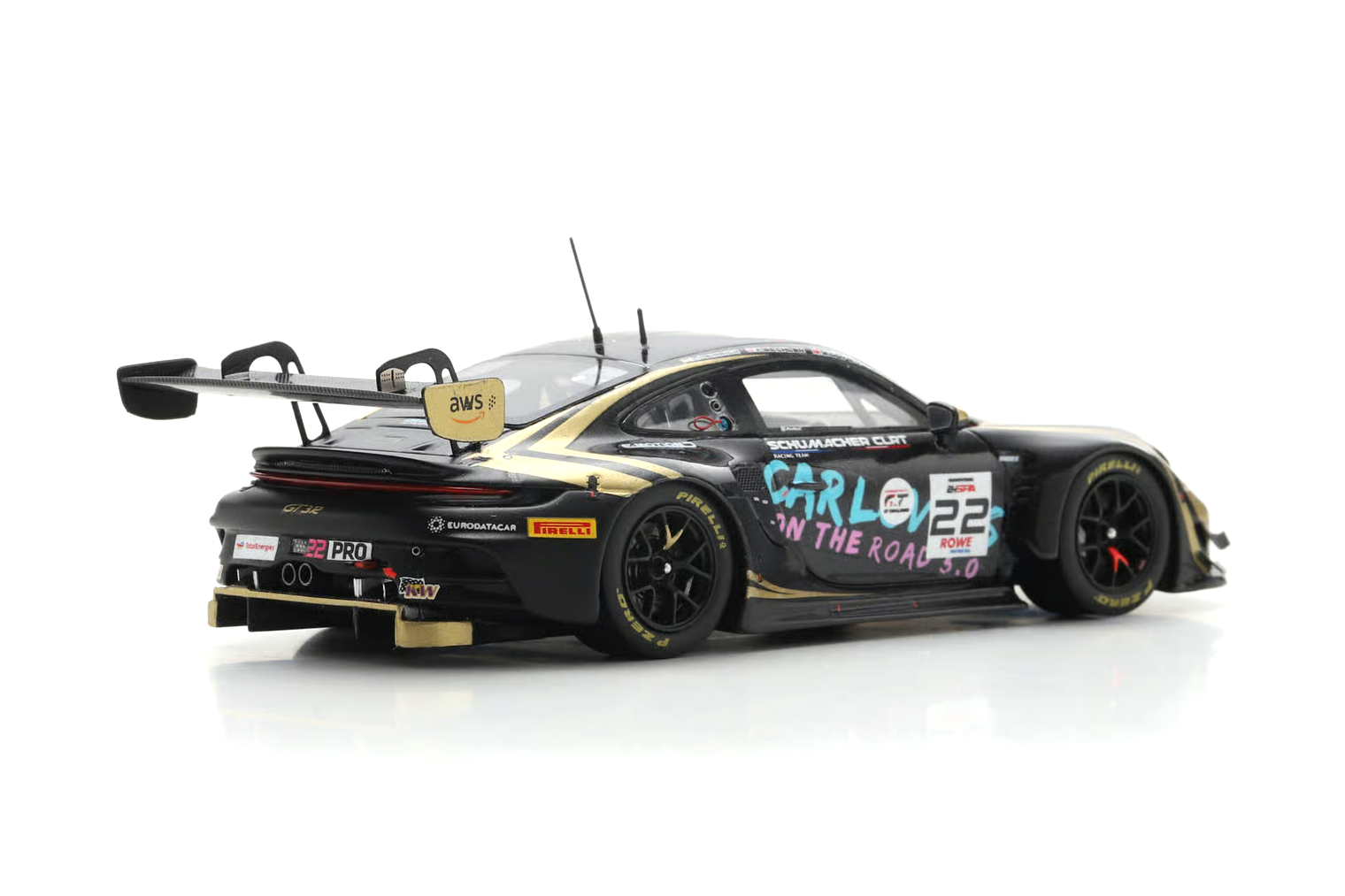 Porsche 911 GT3 R 992 Schumacher CLRT #22 Güven/Heinrich/Bachler 24H Spa 2025 1:43 Spark 