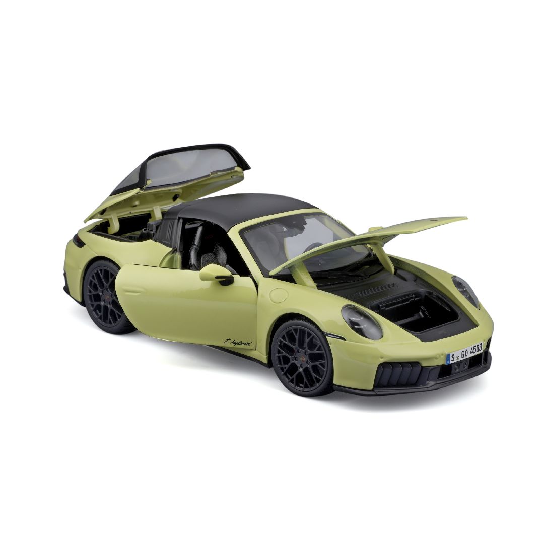 Porsche 911 992.2 Targa 4 GTS Hybrid 2025 yellow 1:18 Maisto