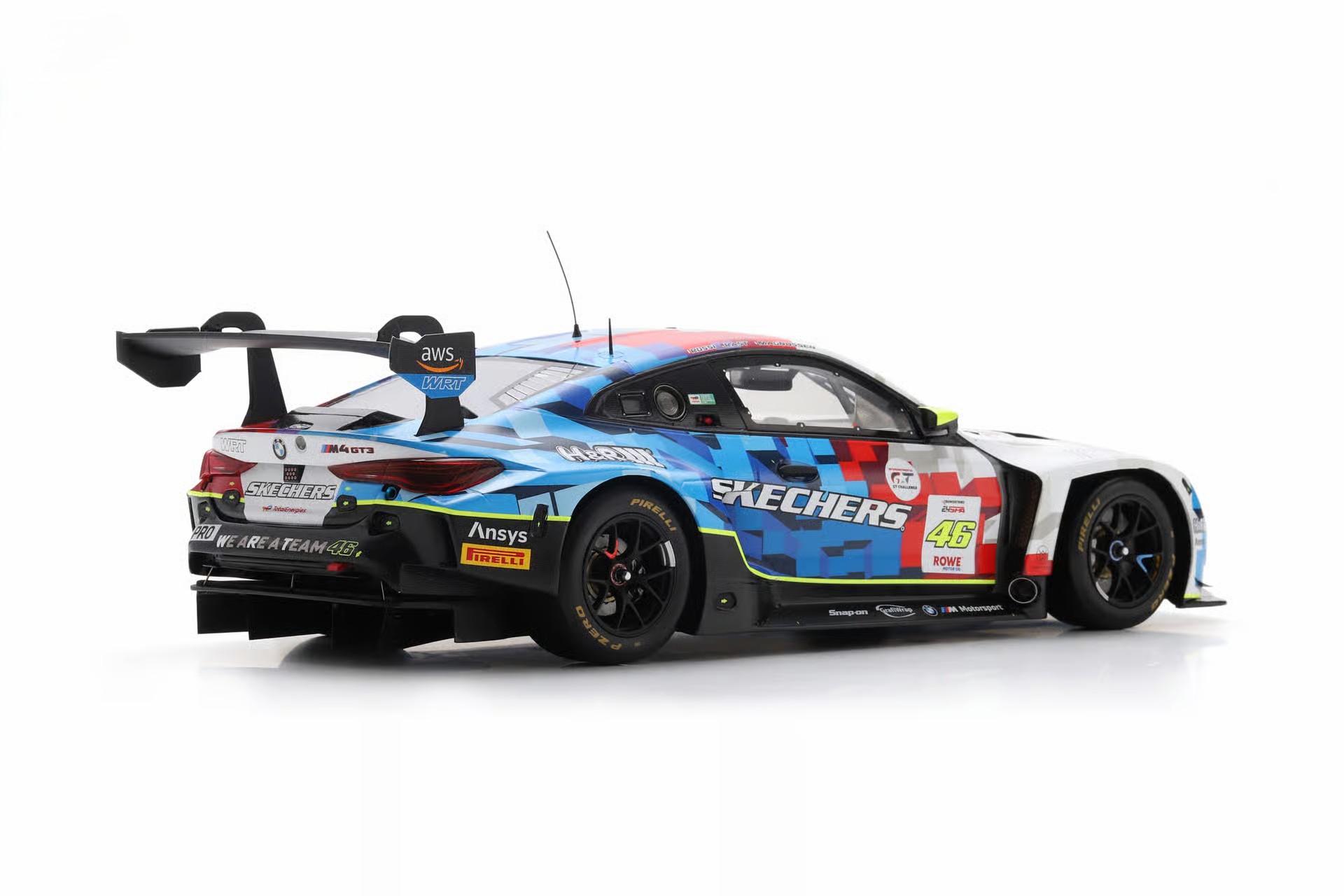 BMW M4 GT3 EVO Team WRT #46 Rast/Magnussen/Rossi 24H Spa 2025 1:18 Spark