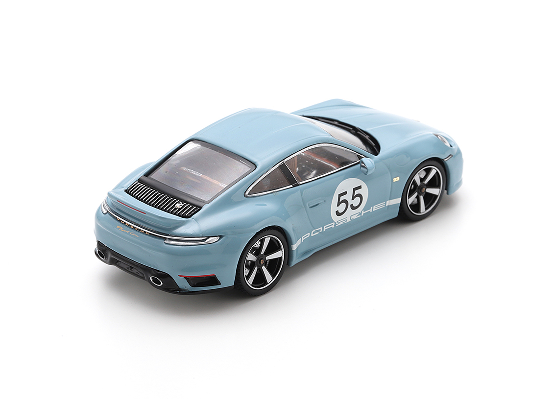Porsche 911 Sport Classic 992 2022 Meissen blue with Heritage Package 1:43 Schuco
