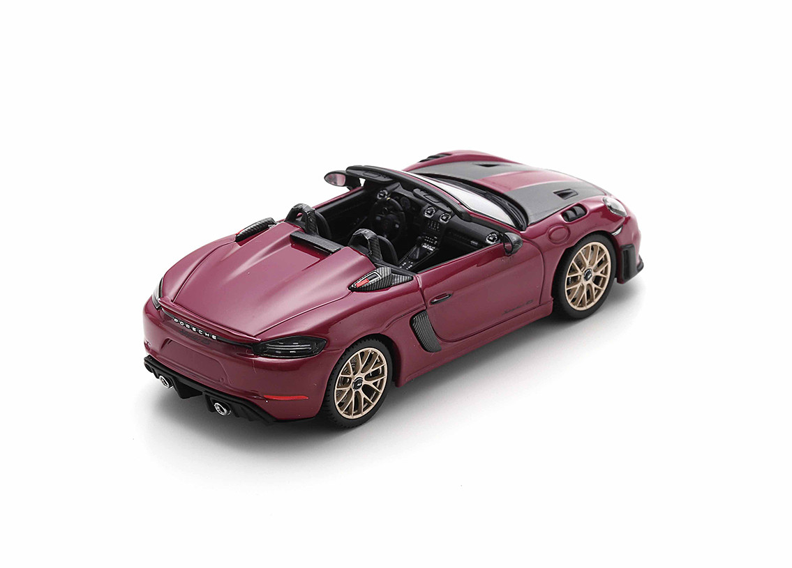 Porsche 718 Spyder RS with Weissach Package 2023 ruby star 1:43 Schuco