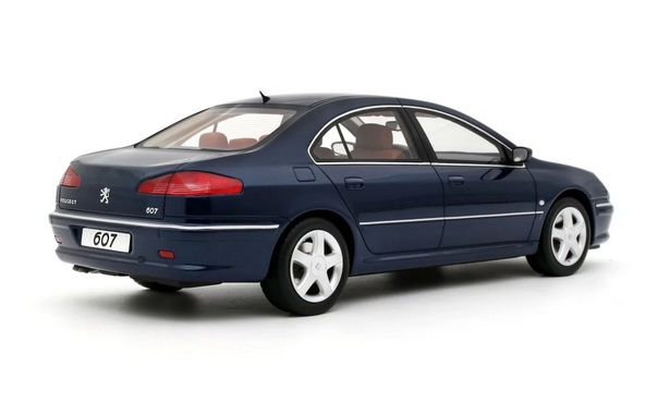 Peugeot 607 3.0 V6 Phase 2 2008 blue Montebello 1:18 OttOmobile