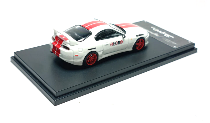 Toyota Supra JZA80 1994 *Advan* white/red 1:64 My Model Collect