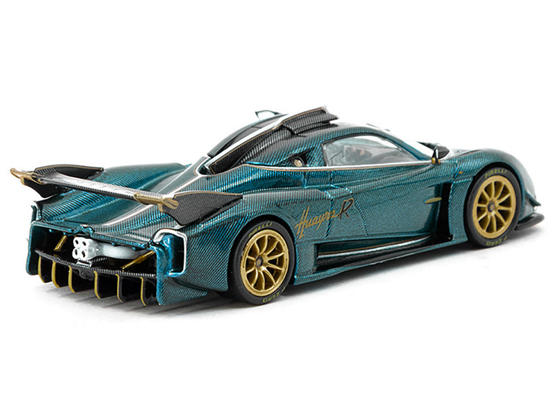 Pagani Huayra R turquoise carbon fiber 1:64 Tarmac
