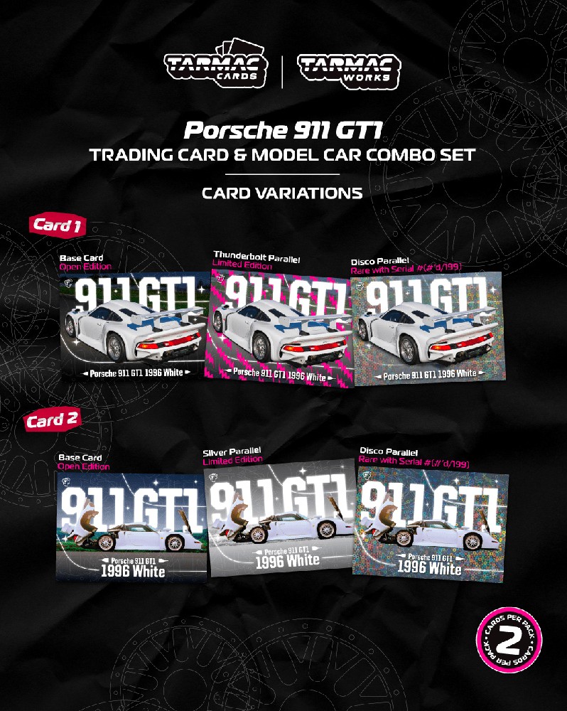 Porsche 911 GT1 white 1:64 Tarmac