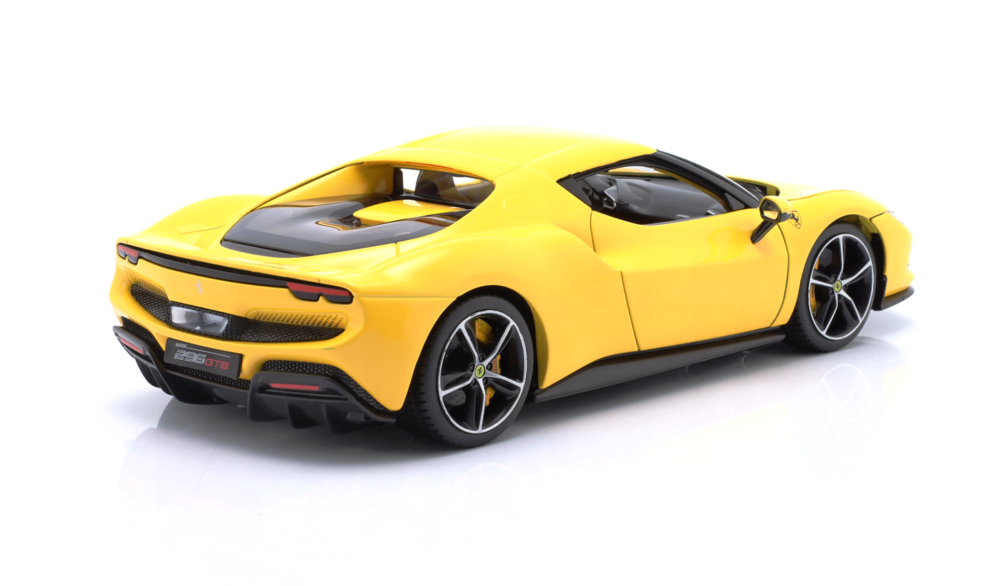 Ferrari 296 GTB 2023 yellow 1:18 Bburago