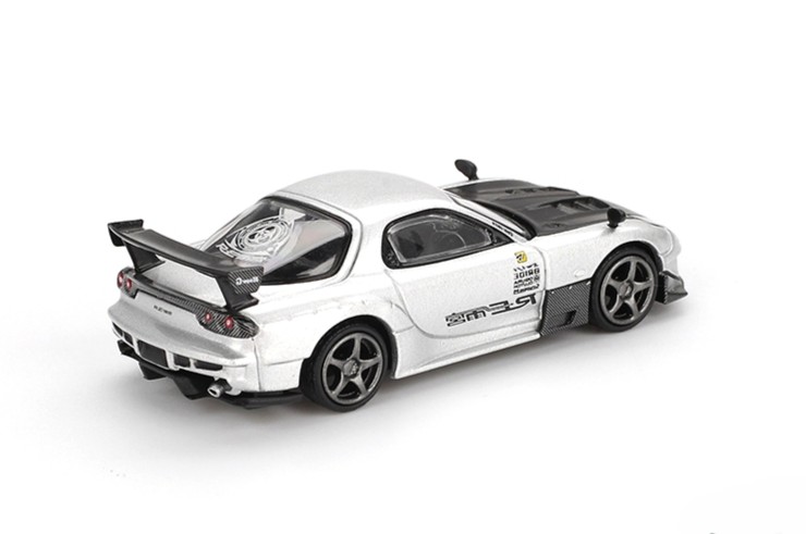 Mazda RX7 (FD3S) RE-Amamiya 2004 silver metallic 1:64 Mini GT